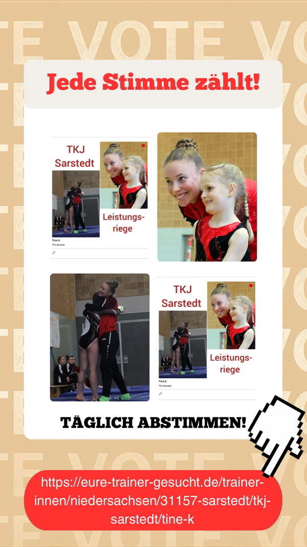 Jede Stimme zählt! Täglich neu bis 31.10.2025!