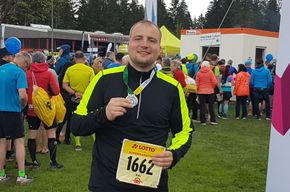 Kai-Hendrik Lenz absolviert den Supermarathon auf dem Rennsteig in Thüringen